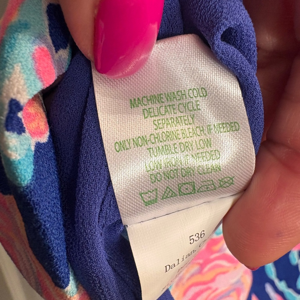 Lily Pulitzer Floral Dress in Blue‎ and Pink S - Picture 12 of 12